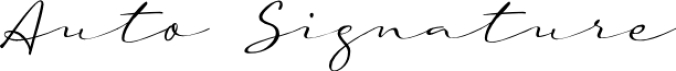 A Auto Signature Font Preview
