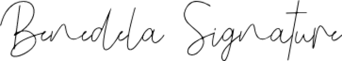 Benedela Signature Font Preview