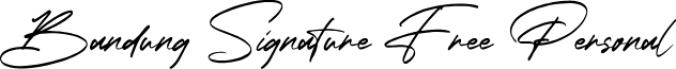 Bandung Signature Font Preview