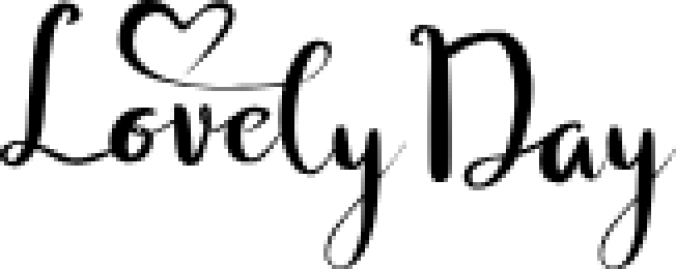 Lovely Day Font Preview
