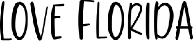 Love Florida Font Preview