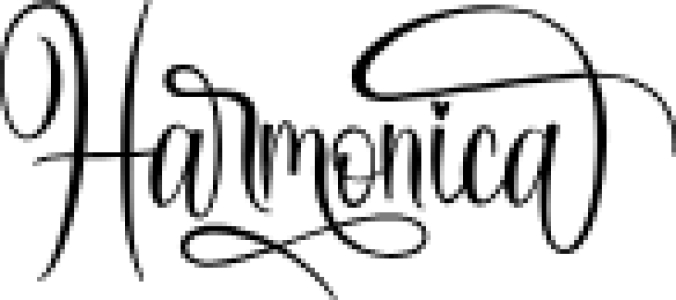 Harmonica Font Preview