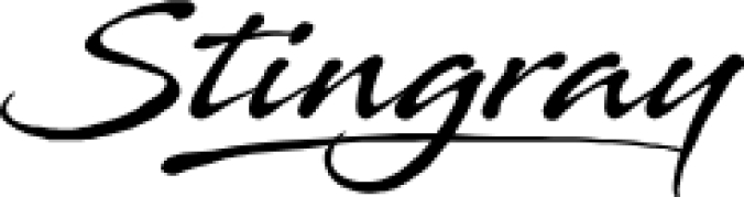 Stingray Font Preview