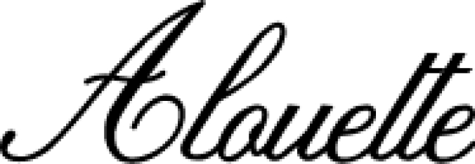 Alouette Font Preview