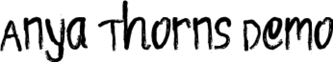 Anya Thorns Font Preview