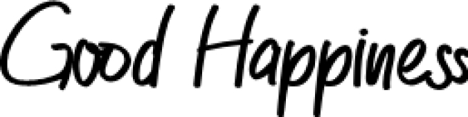 Good Happiness Font Preview