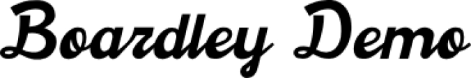 Boardley Font Preview
