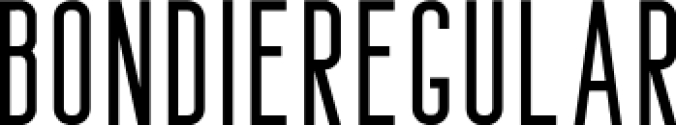 Bondie Font Preview