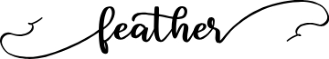 Feather Font Preview