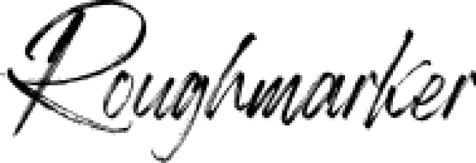 Roughmarker Font Preview