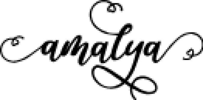 Amalya Font Preview
