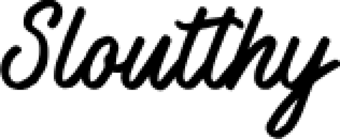 Sloutthy Font Preview