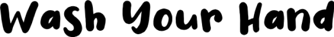 Wash Your Hand Font Preview