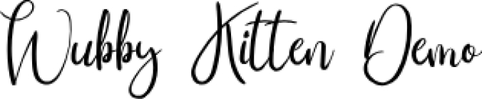 Wubby Kitte Font Preview