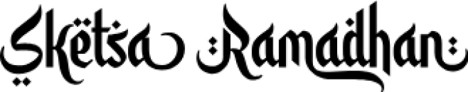 Sketsa Ramadha Font Preview