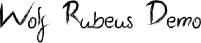 Wolf Rubeus Dem Font Preview