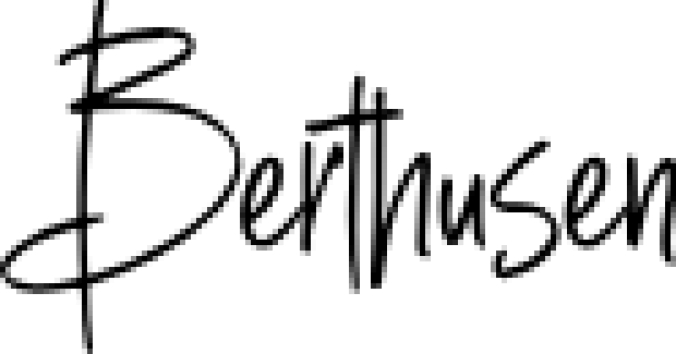Berthuse Font Preview