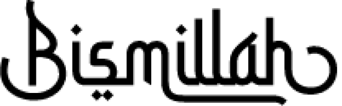 Bismillah Scrip Font Preview