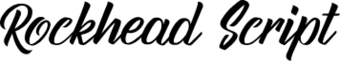 Rockhead Scrip Font Preview