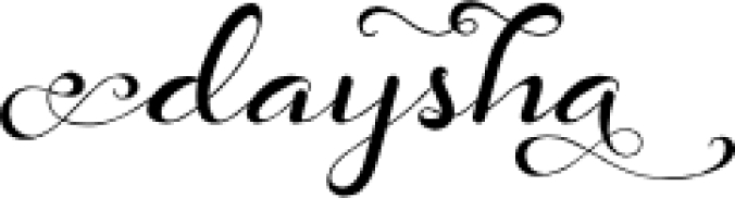 Daysha Font Preview