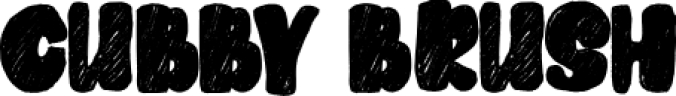 Cubby Brush Font Preview