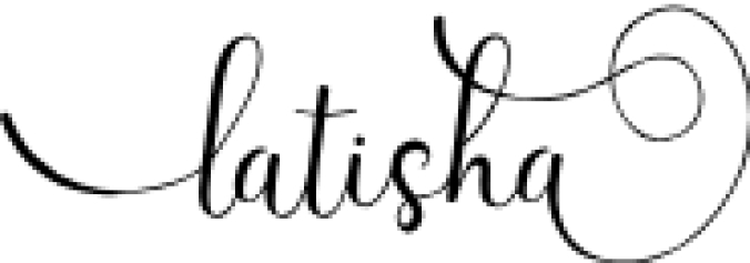 Latisha Font Preview
