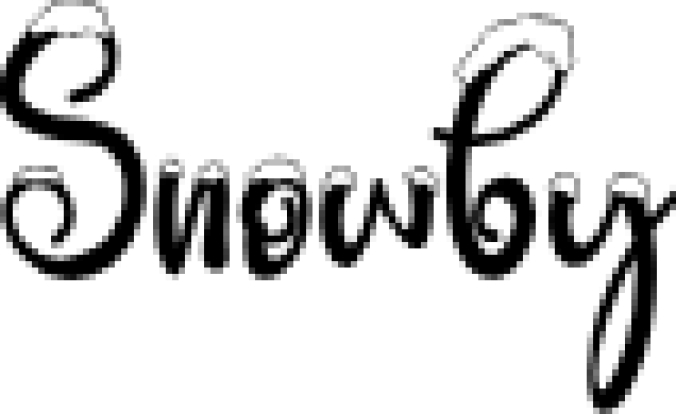 Snowby Font Preview