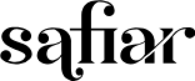 Safiar Font Preview