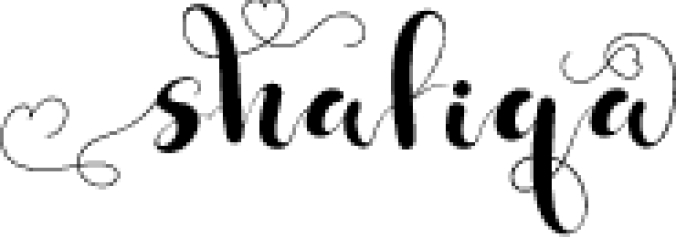 Shafiqa Font Preview