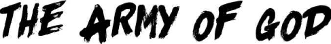 The Army Of God Font Preview