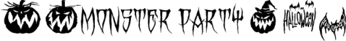 MONSTER PARTY Font Preview