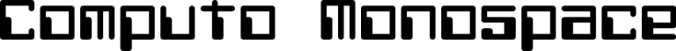 Computo Monospace Font Preview
