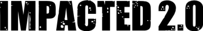 Impacted Font Preview