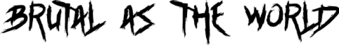 Brutalworld Font Preview