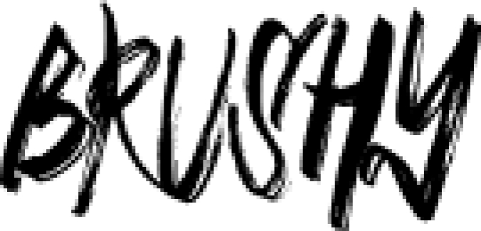 BRUSHY Font Preview