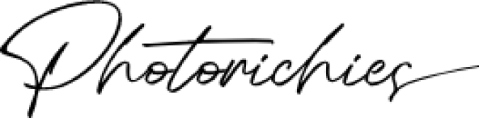 Photorichies Font Preview