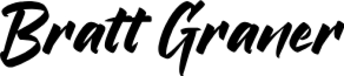 Bratt Graner Font Preview