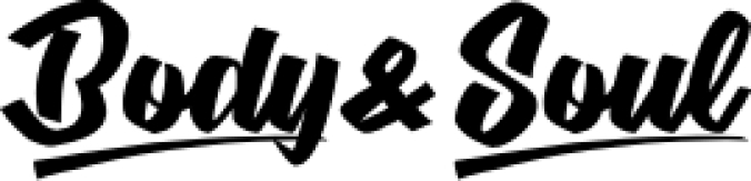 Body & Soul Font Preview