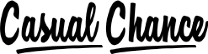 Casual Chance Font Preview
