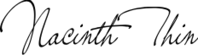 Nacinth Font Preview