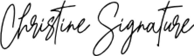 Christine Signature Font Preview