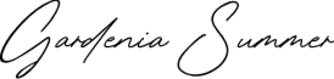 Gardenia Summer Font Preview
