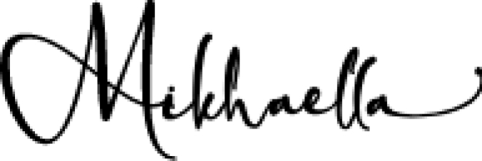 Mikhaella Font Preview