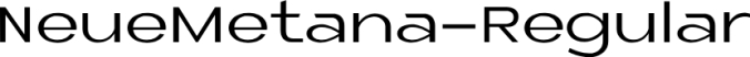 Neue Metana Font Preview