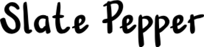 Slate Pepper Font Preview