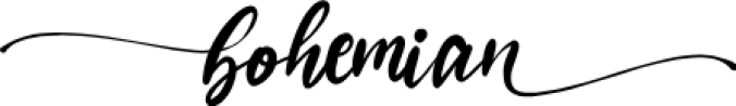 Bohemia Font Preview