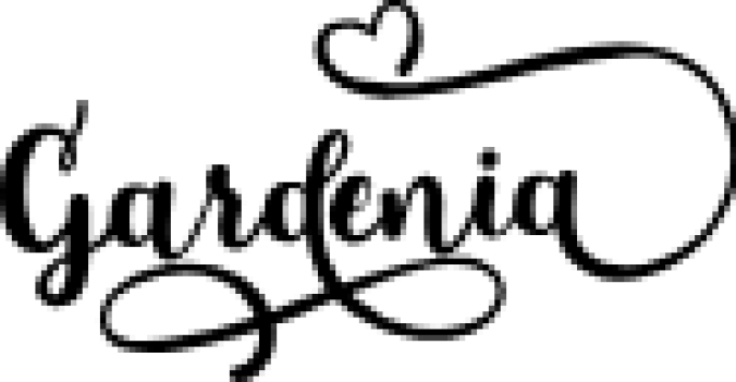 Gardenia Font Preview