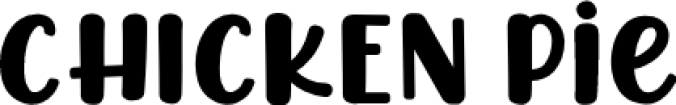CHICKEN Pie Font Preview