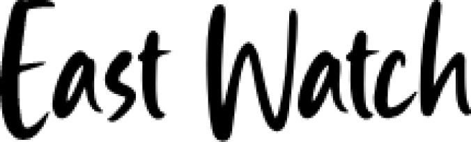 East Watch Font Preview