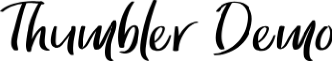 Thumbler Font Preview